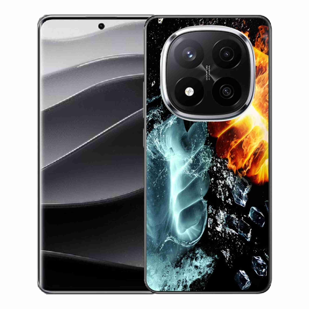 Gélový kryt mmCase na Xiaomi Redmi Note 14 Pro+ 5G - voda a oheň