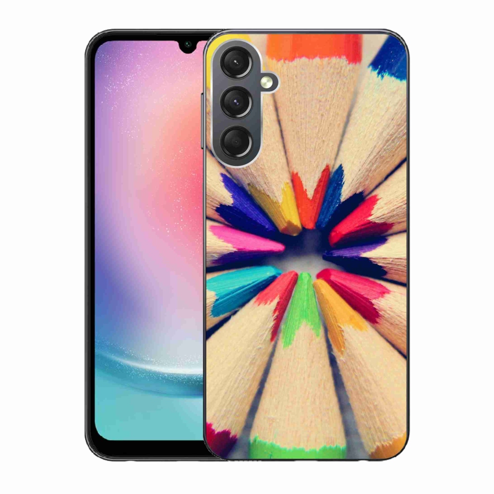 Gélový kryt mmCase na Samsung Galaxy A24 - pastelky