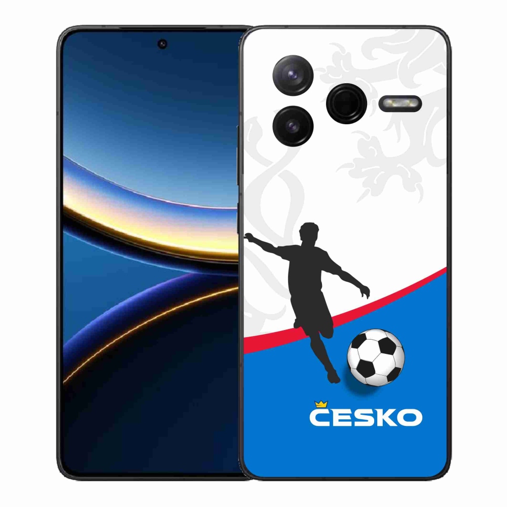 Gélový kryt mmCase na Xiaomi Poco F7 Pro - futbal Česko 1