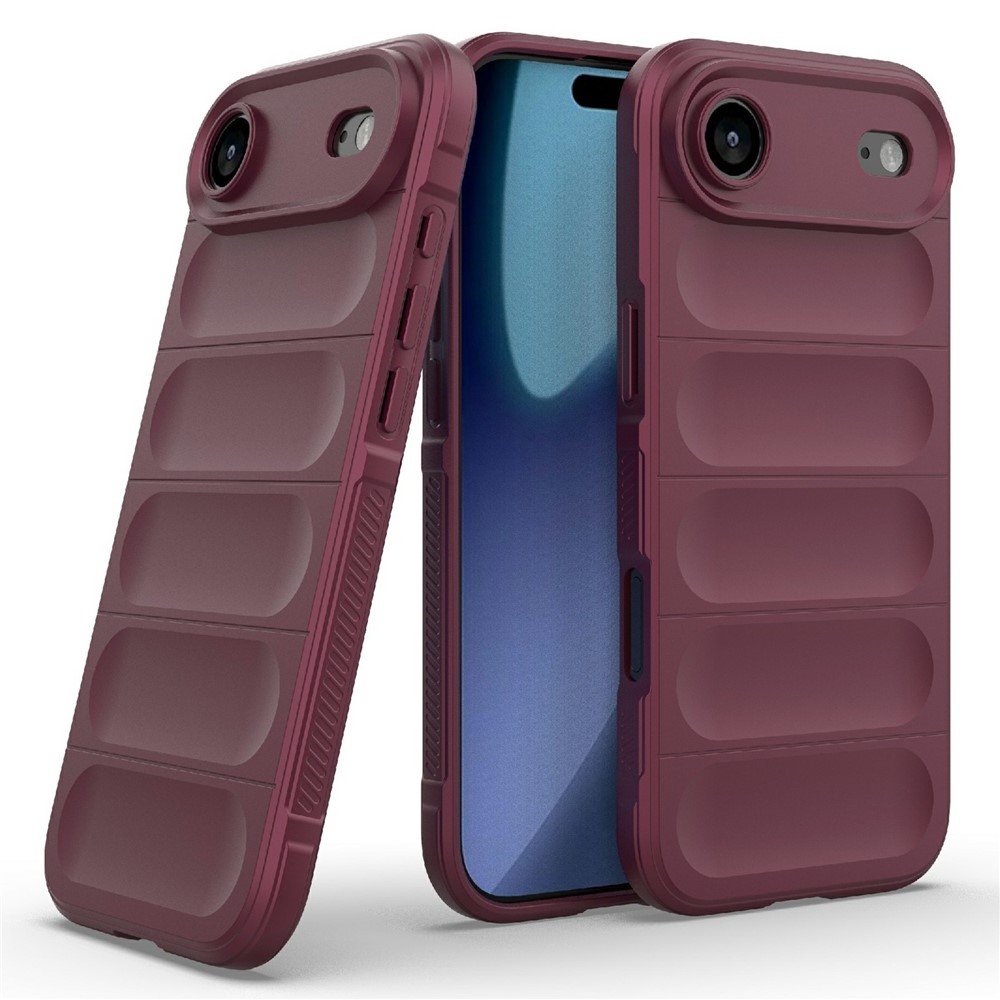 Rugg odolný gélový obal na iPhone 17 Air - vínový