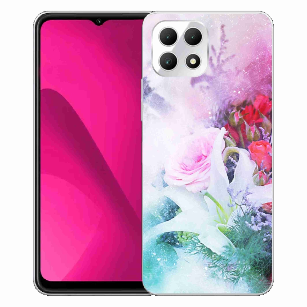 Gélový kryt mmCase na T-Mobile T Phone 2 - kvety 4