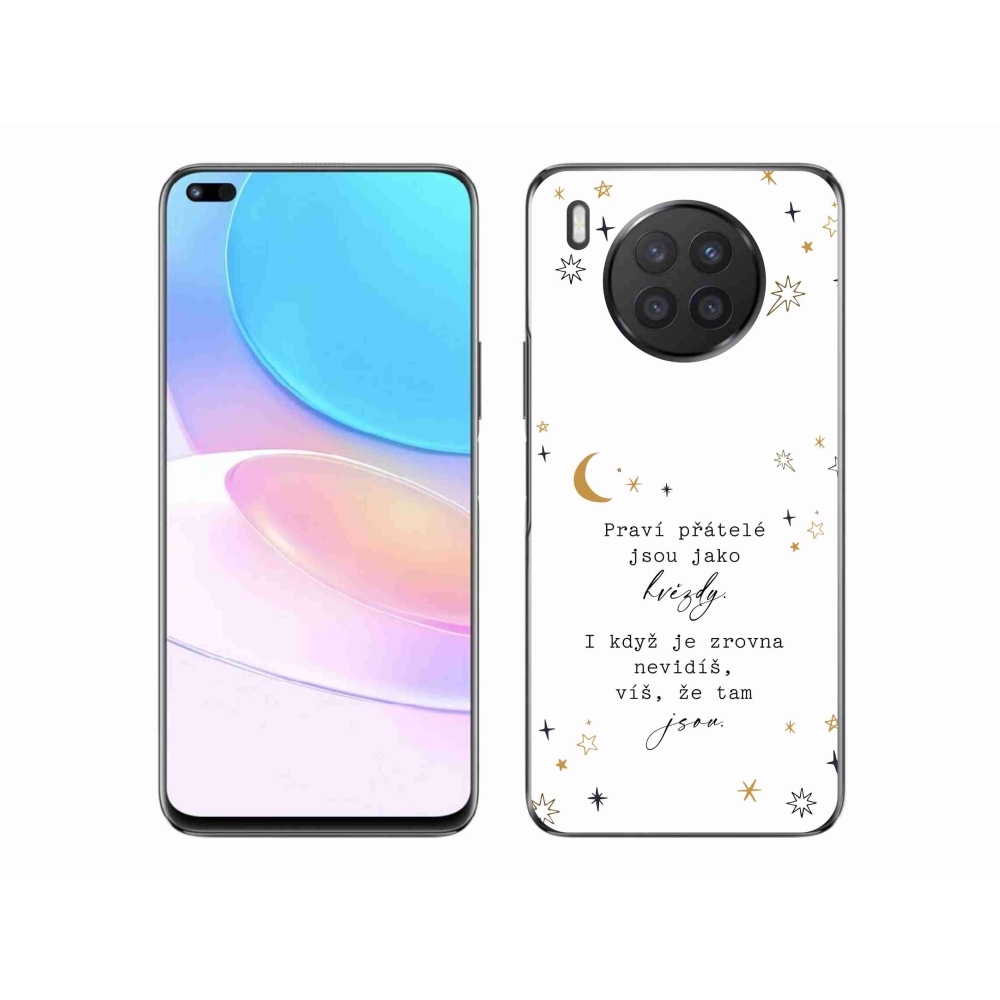 Gélový kryt mmCase na Huawei Nova 8i - citát 6 biele pozadie