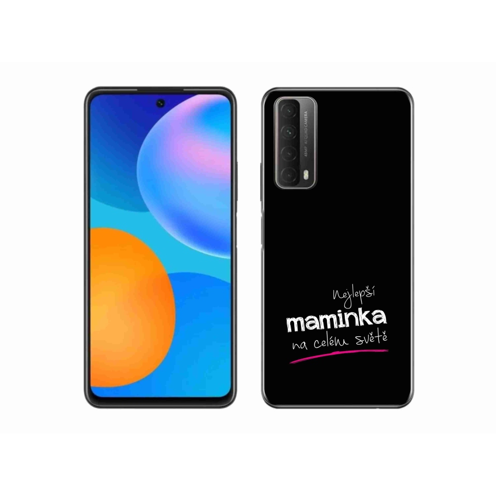Gélový kryt mmCase na Huawei P Smart (2021) - najlepšia mamička 4 čierne pozadie