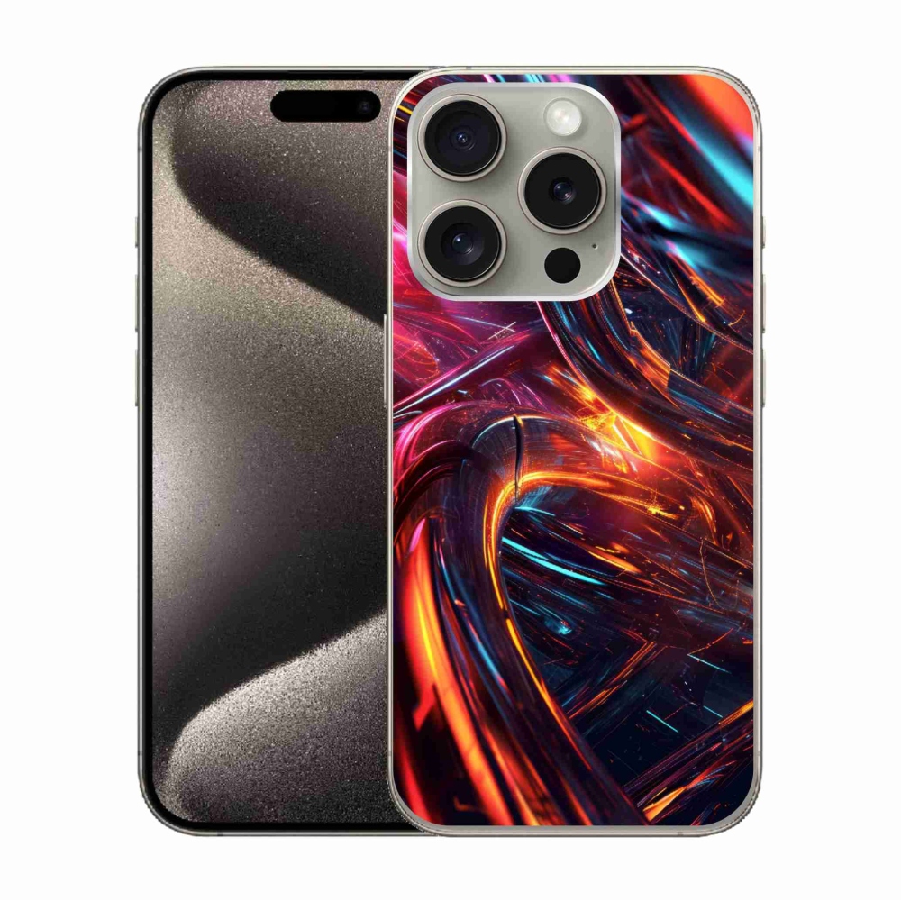 Gélový kryt mmCase na iPhone 15 Pro - abstraktný motív 10