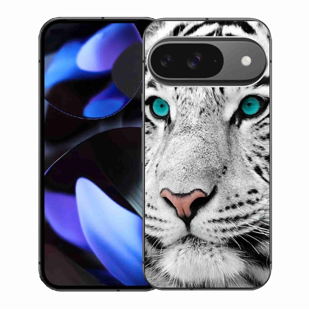 Gélový kryt mmCase na Google Pixel 9/9 Pro - biely tiger