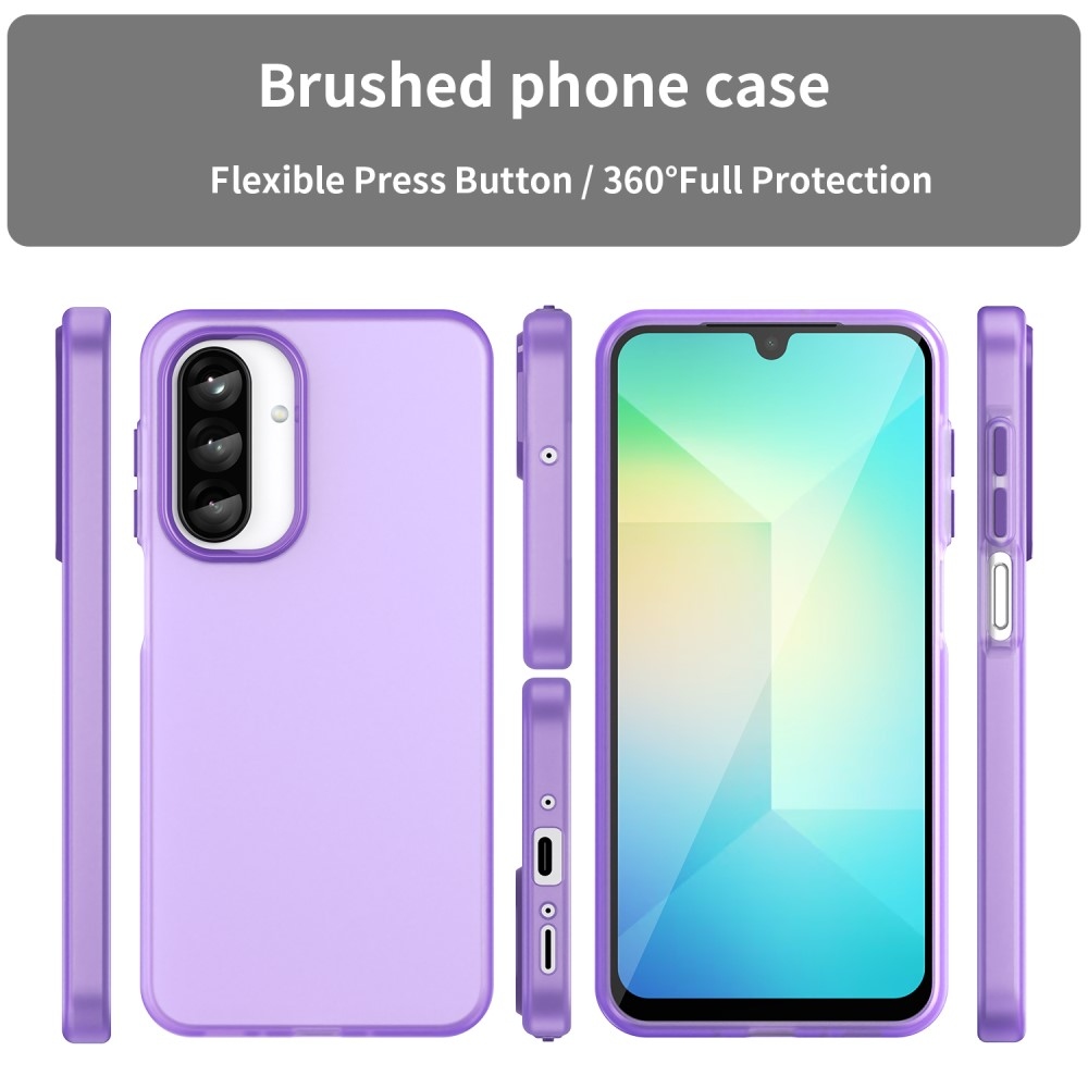 Candys matný gélový obal na Samsung Galaxy A26 5G - fialový