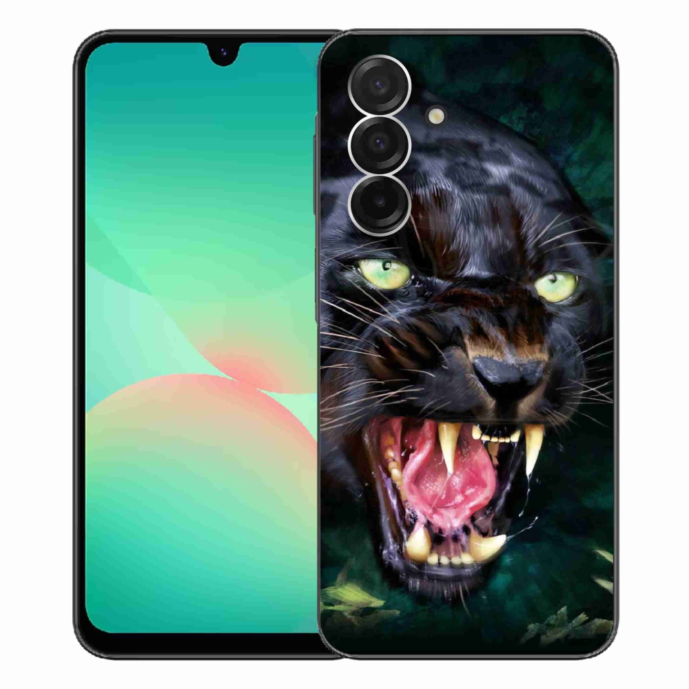 Gélový kryt mmCase na Samsung Galaxy A26 5G - rozzúrený čierny panter