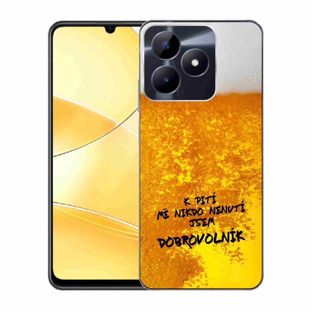 Gélový kryt mmCase na Realme C51/C53 - pivný motív 4