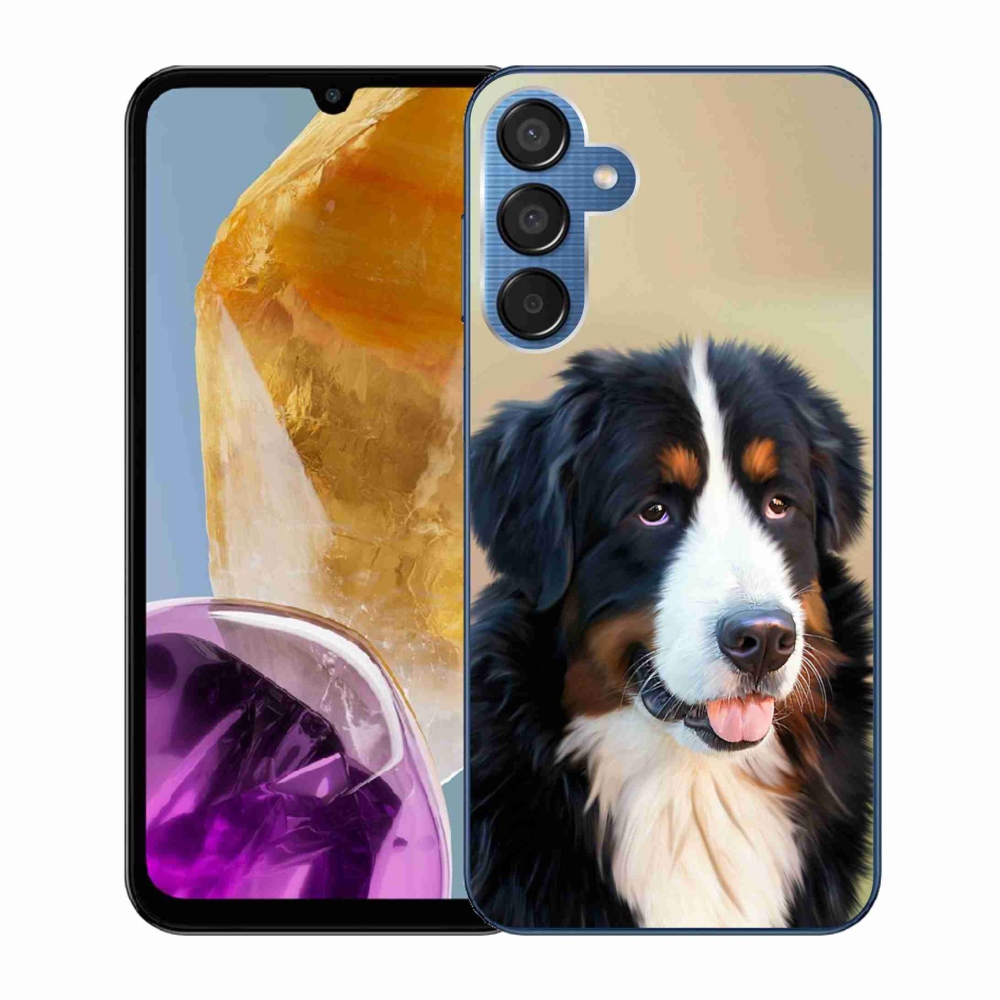 Gélový obal mmCase na Samsung Galaxy M15 5G - bernský salašnícky pes