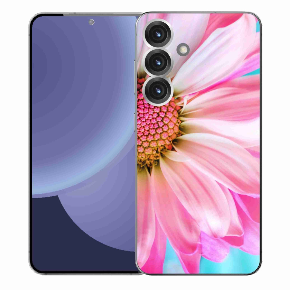 Gélový kryt mmCase na Samsung Galaxy S25+ - ružová kvetina