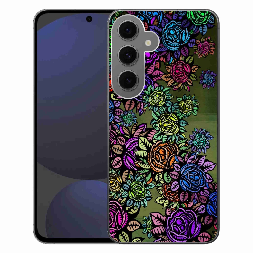 Gélový kryt mmCase na Samsung Galaxy S24 FE - kvety 6