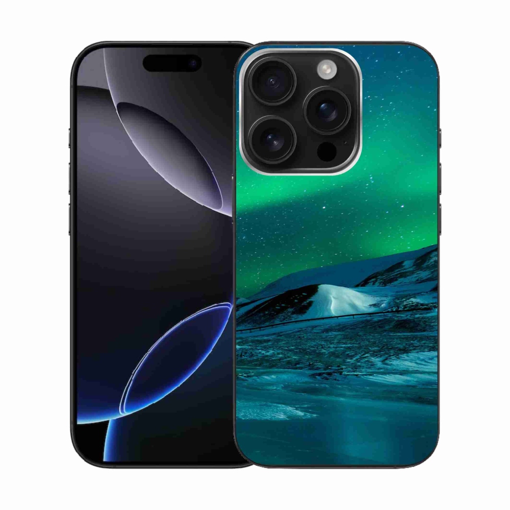 Gélový kryt mmCase na iPhone 16 Pro - polárna žiara