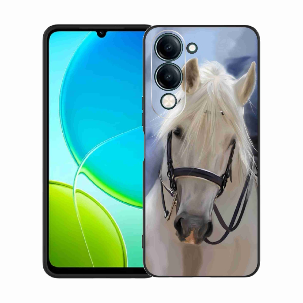 Gélový kryt mmCase na Vivo Y29s 5G - biely kôň