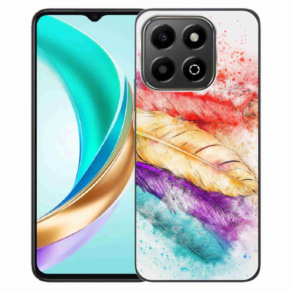 Gélový kryt mmCase na Honor X6b - farebné perie