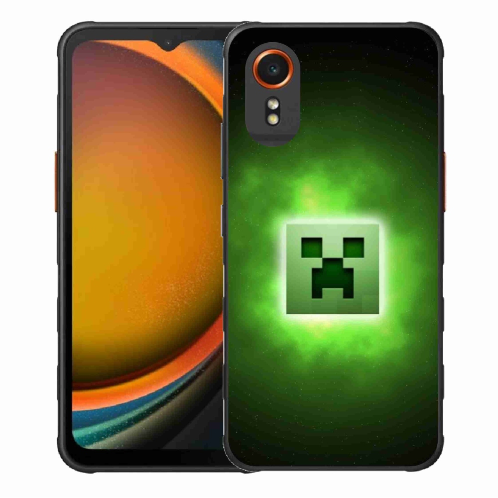 Gélový kryt mmCase na Samsung Galaxy Xcover 7 - minecraft