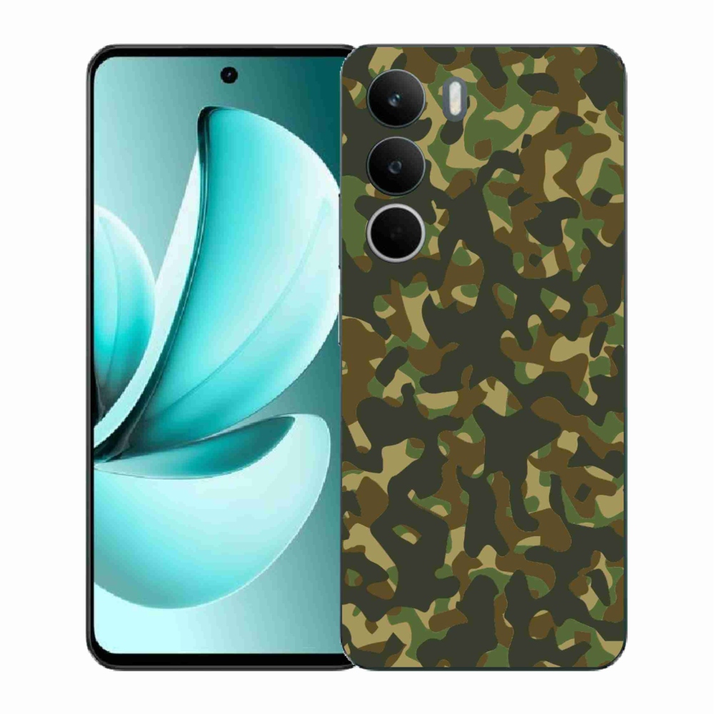 Gélový kryt mmCase na Realme C71 - maskáčový vzor 1