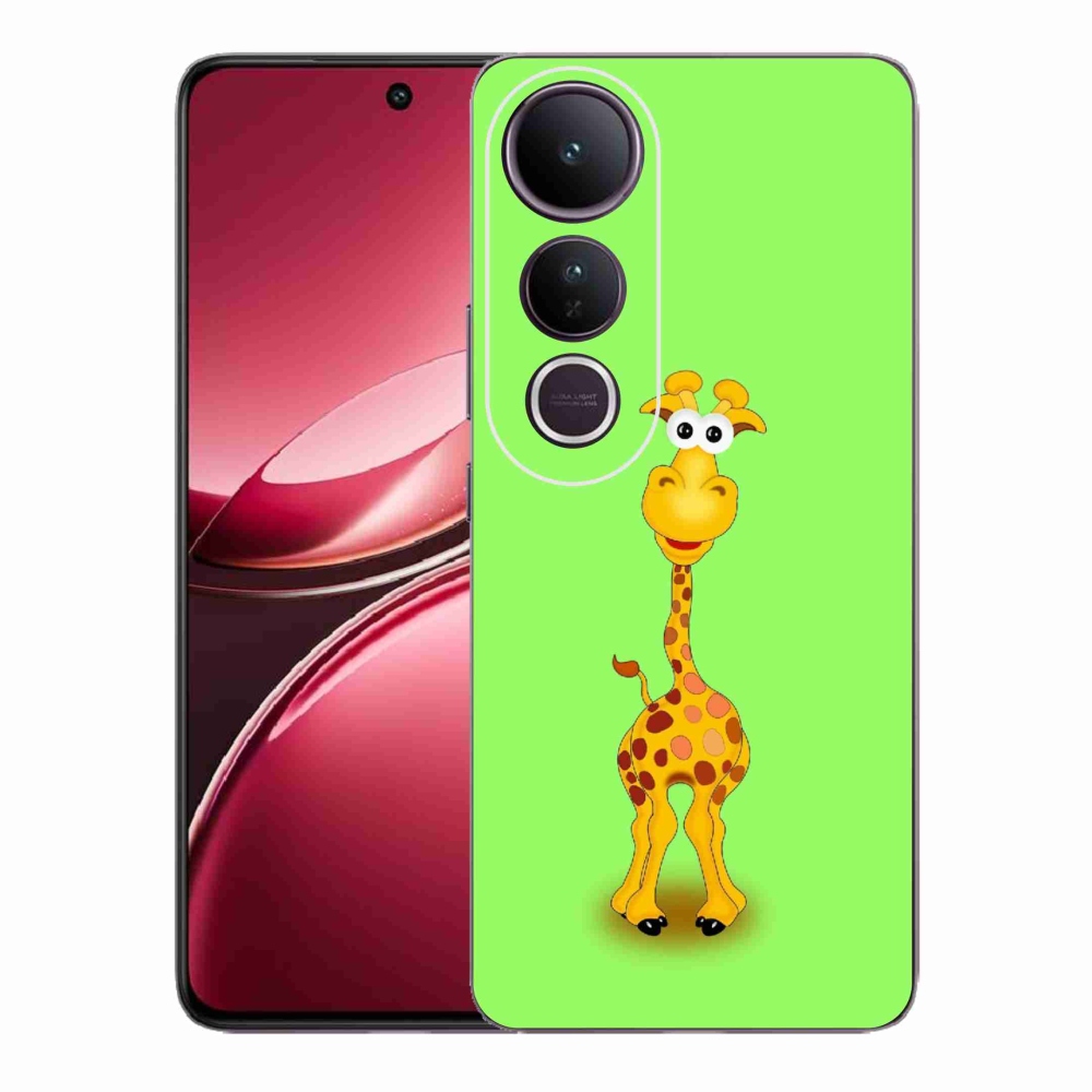 Gélový kryt mmCase na Vivo V50 Lite 4G/5G - kreslená žirafa