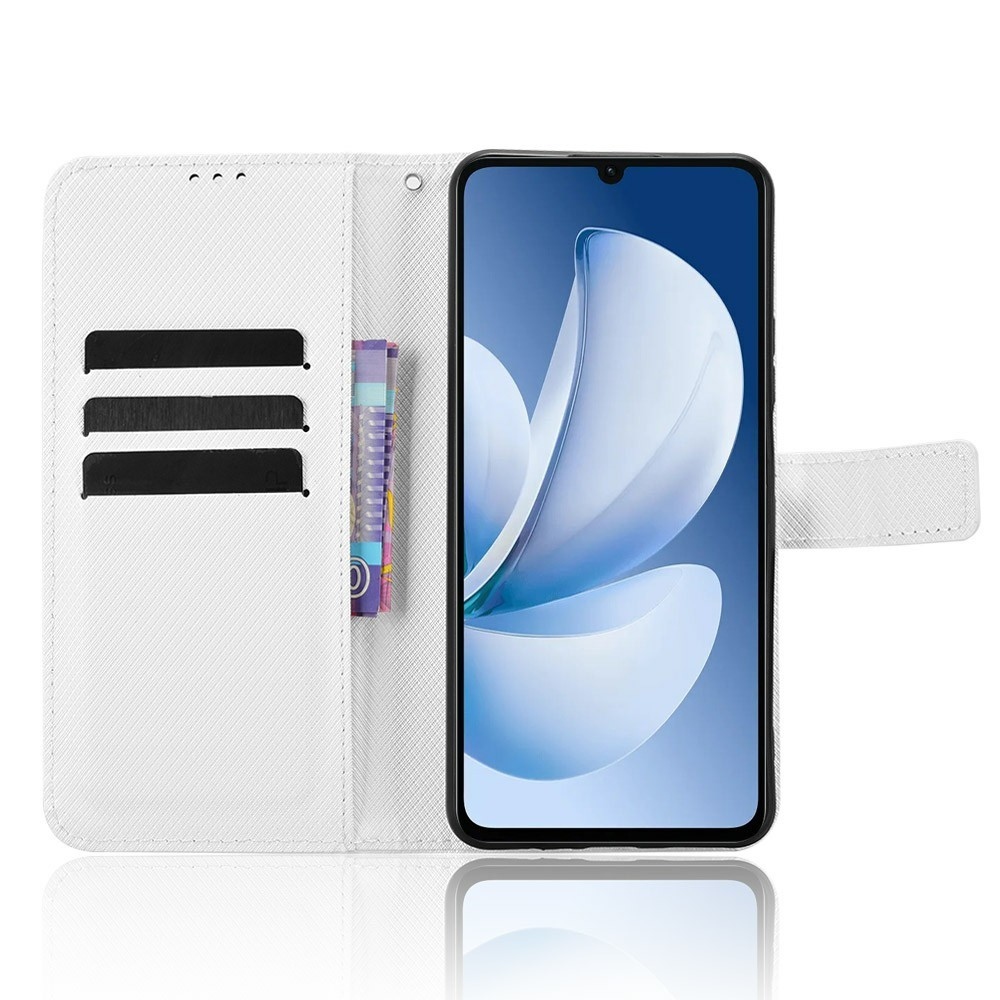 Diamond knižkové púzdro na Realme Note 70T - biele