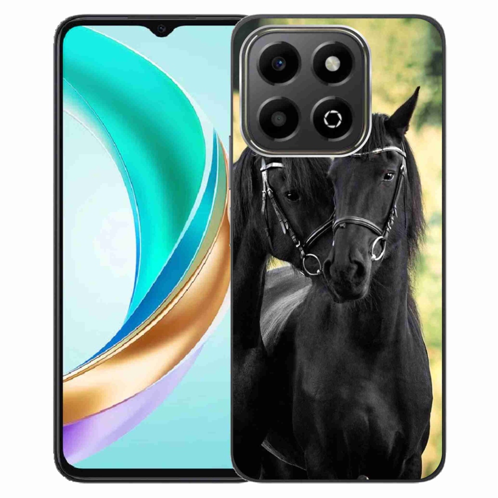 Gélový kryt mmCase na Honor X6b - dva čierne kone