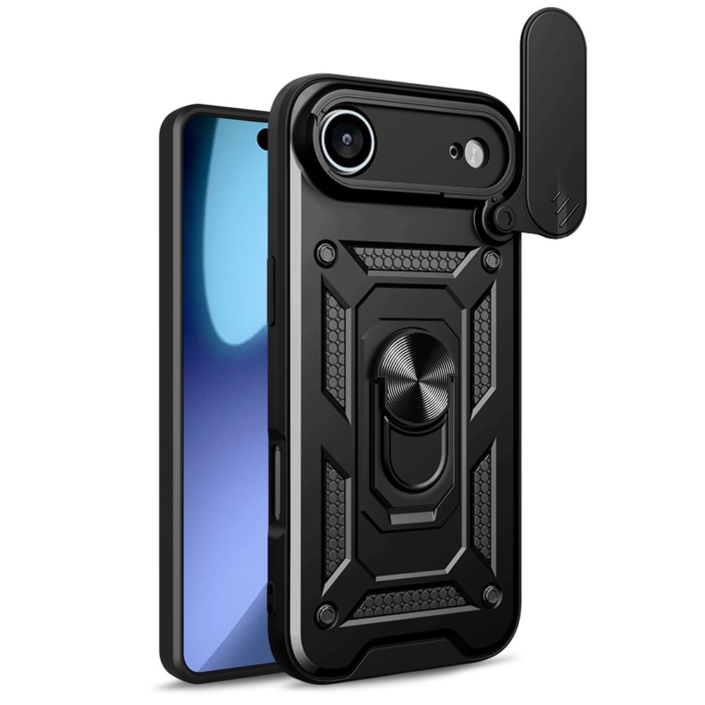 Ring odolný kryt na iPhone 17 Air - čierny