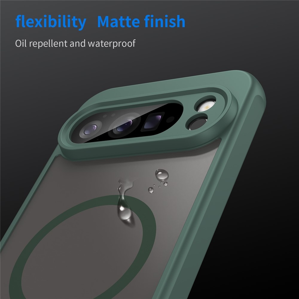 Case matný gélový obal s MagSafe na Google Pixel 10 Pro XL - zelený