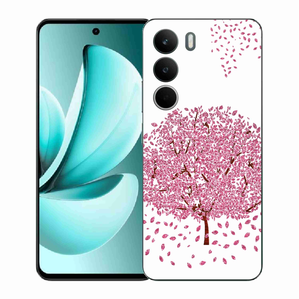 Gélový kryt mmCase na Realme C71 - kreslený strom s listami