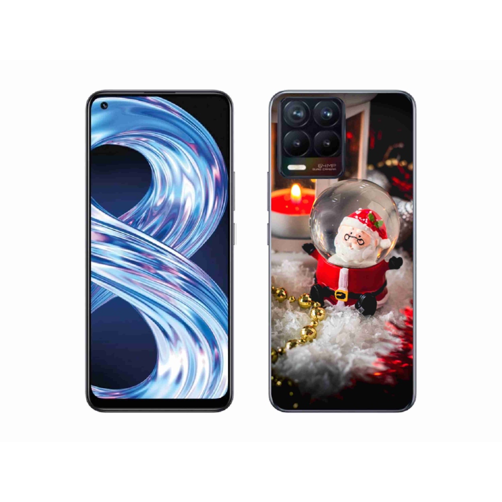 Gélový kryt mmCase na Realme 8 4G - Santa Claus 1