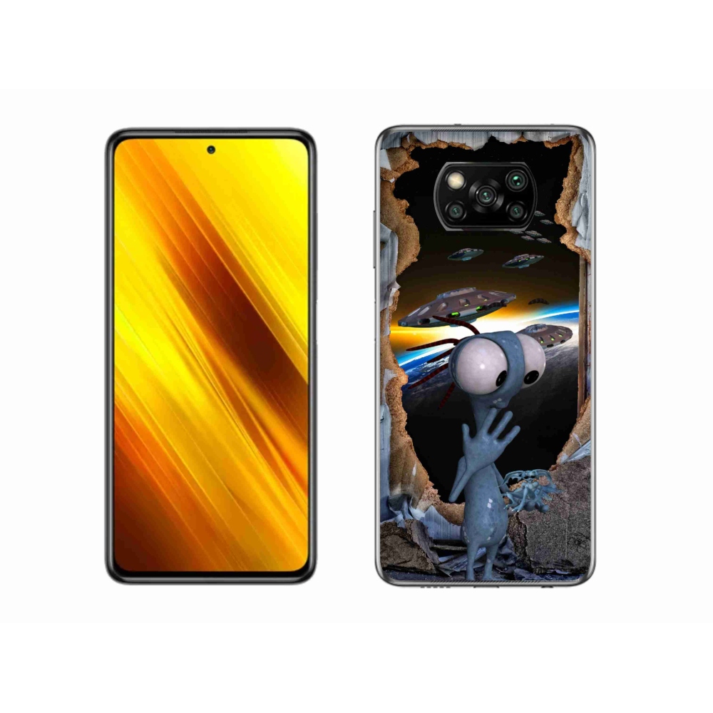 Gélový kryt mmCase na Xiaomi Poco X3 Pro - mimozemšťan