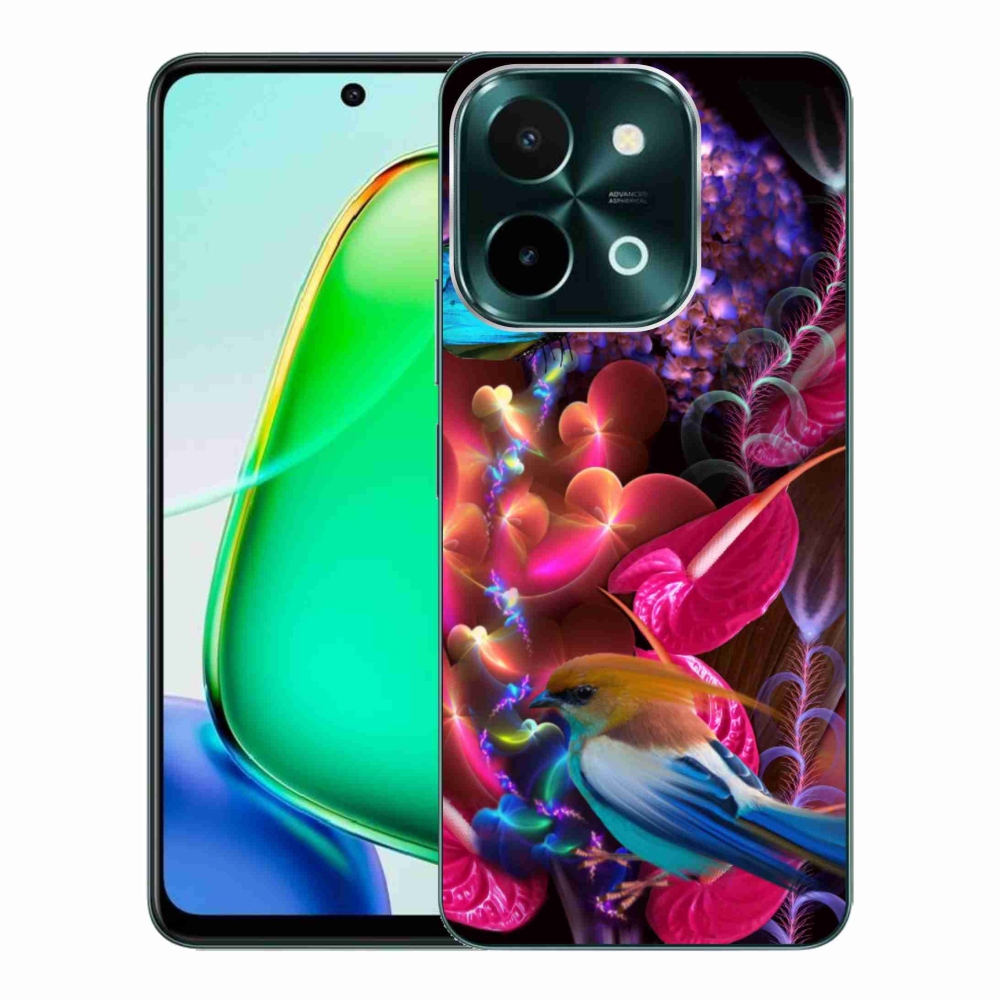 Gélový kryt mmCase na Vivo Y28 - farebné kvety