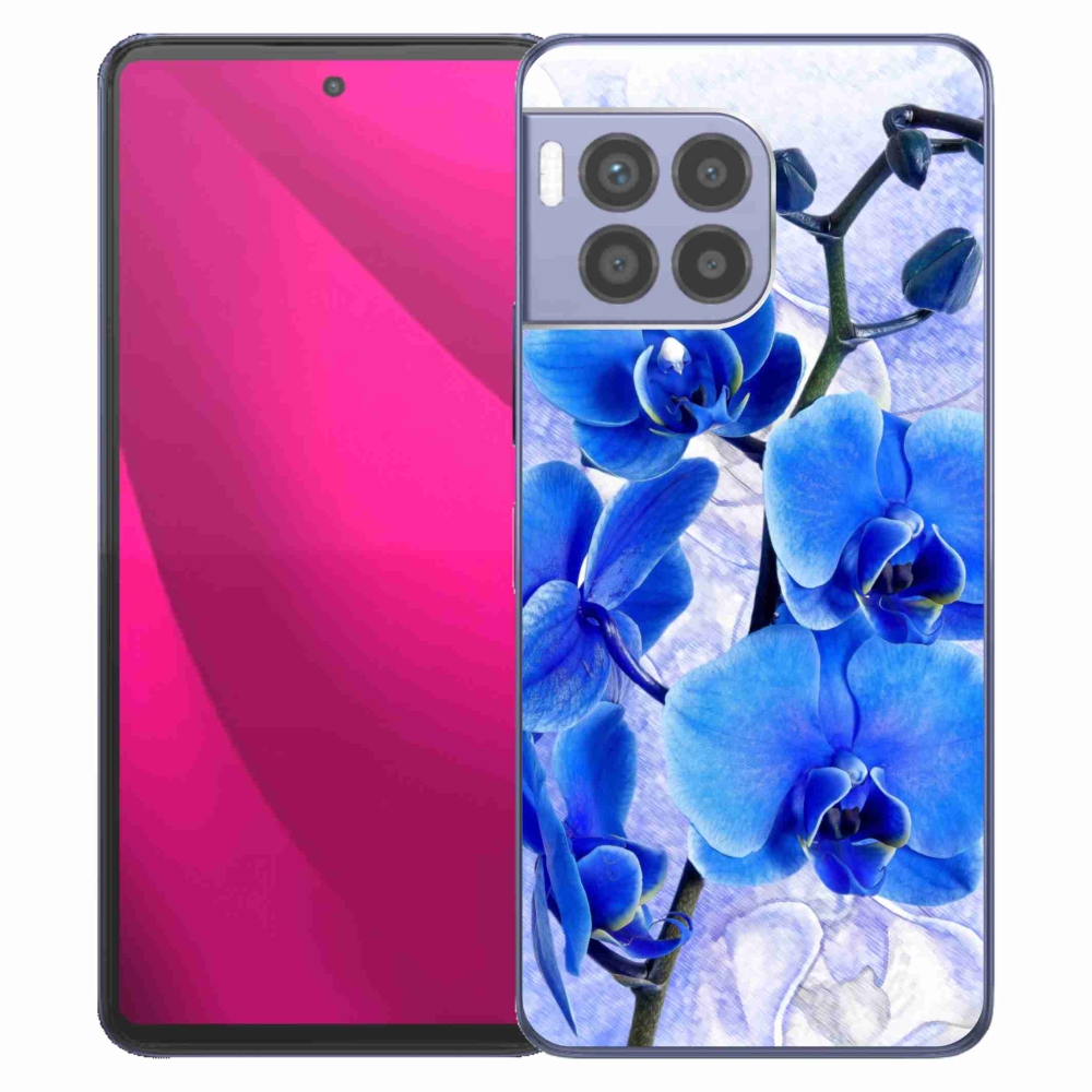Gélový kryt mmCase na T-Mobile T Phone 2 Pro - modré kvety