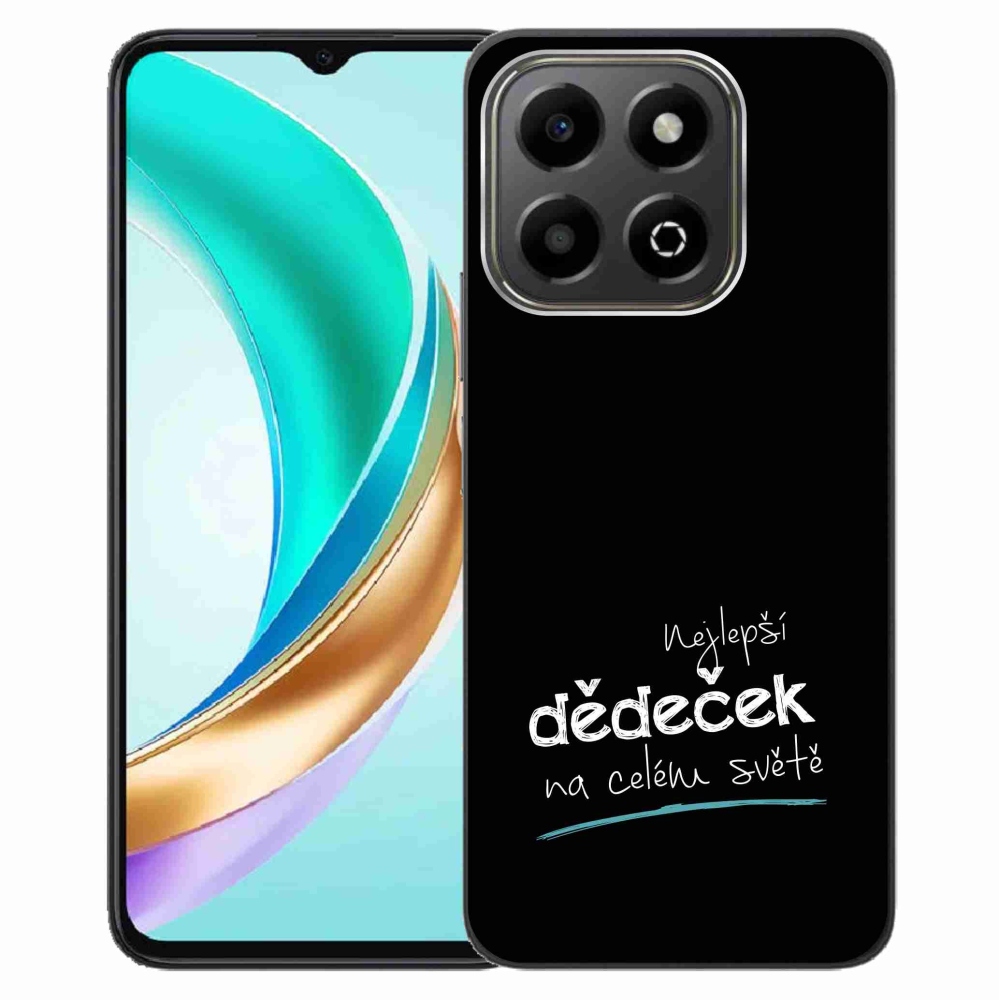 Gélový kryt mmCase na Honor X6b - najlepší dedko 3 čierne pozadie
