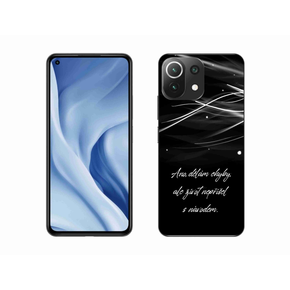Gélový kryt mmCase na Xiaomi 11 Lite 5G NE - citát čierne pozadie