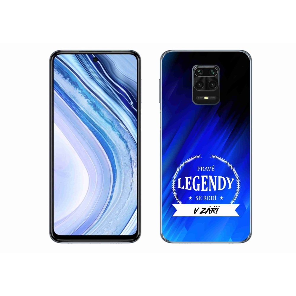 Gélový kryt mmCase na Xiaomi Redmi Note 9 Pro - legendy v septembri modré pozadí