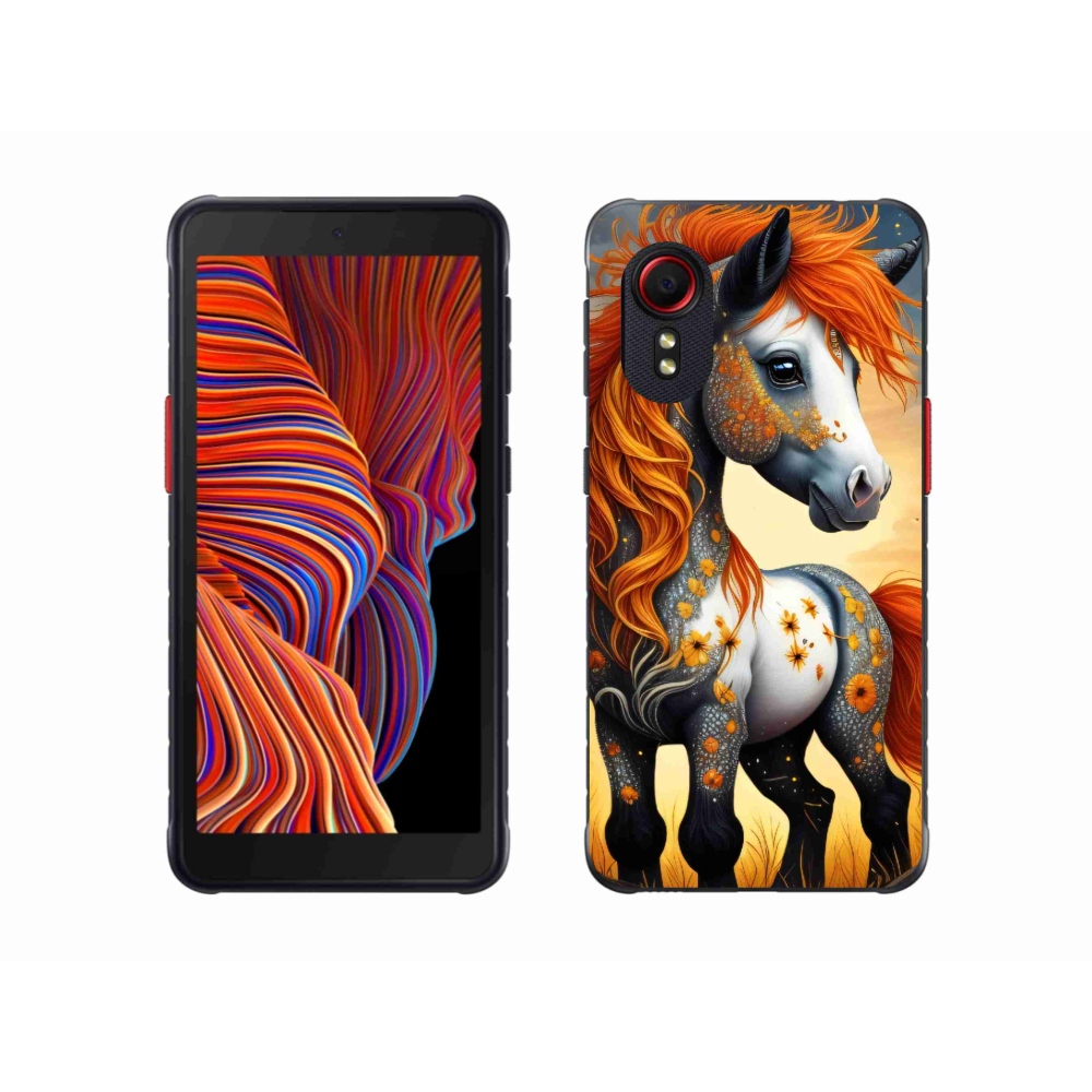 Gélový kryt mmCase na Samsung Galaxy Xcover 5 - farebný poník
