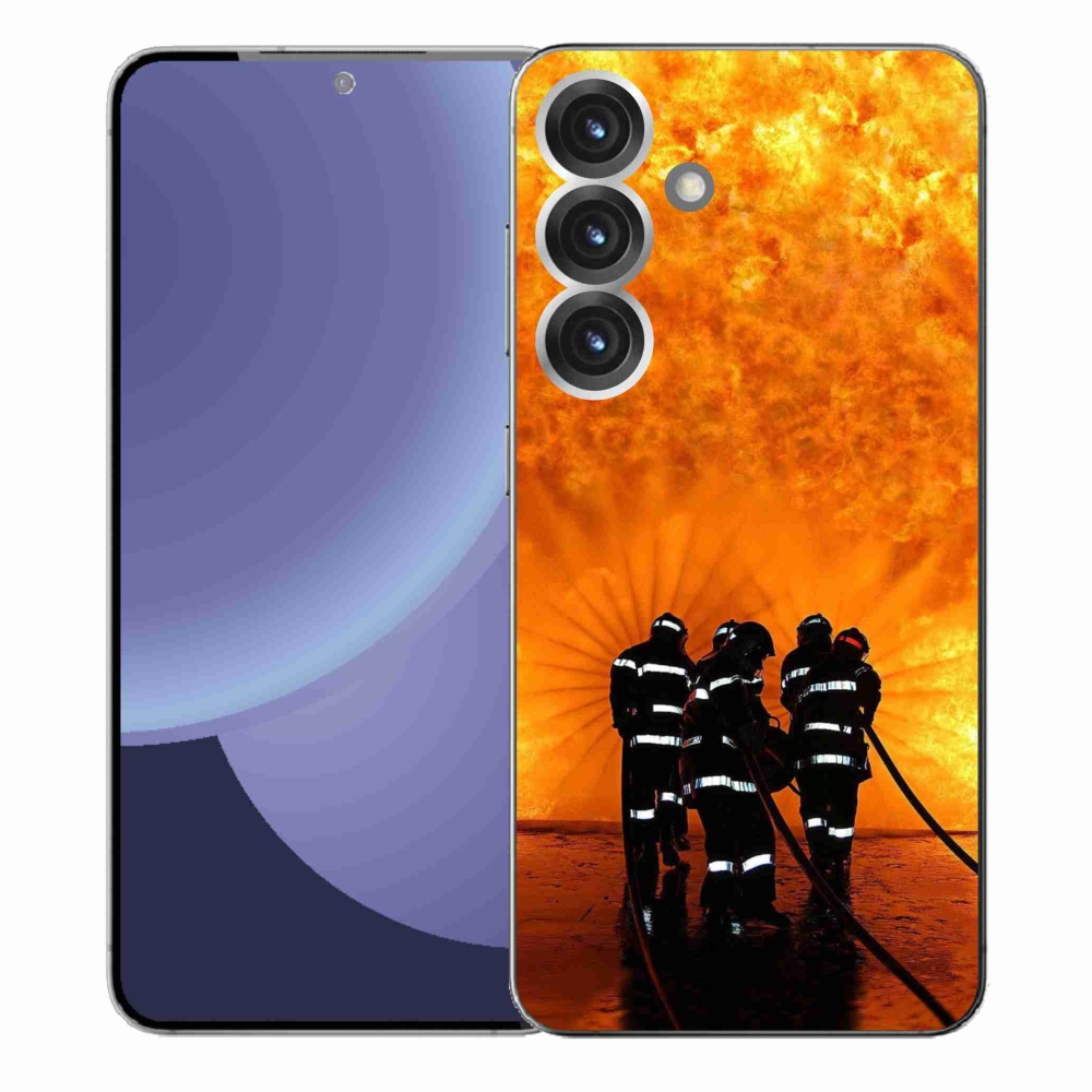 Gélový kryt mmCase na Samsung Galaxy S25+ - požiar