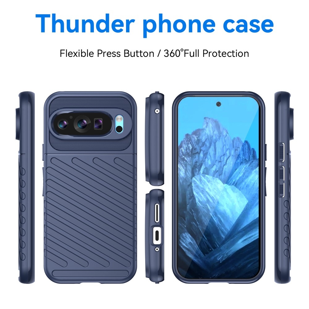 Thunder odolný gélový obal na Google Pixel 9/9 Pro - modrý