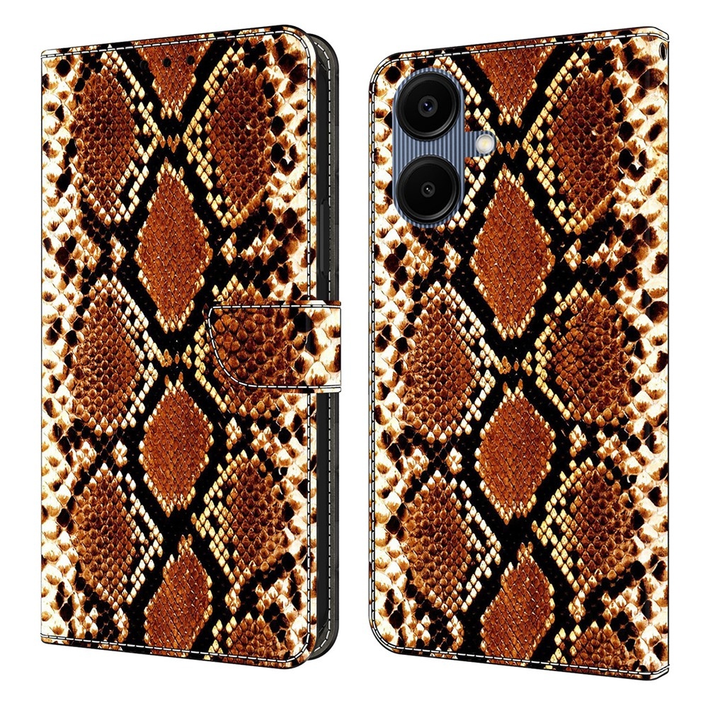 Smooth knižkové púzdro na Samsung Galaxy A07 4G - hadí vzor