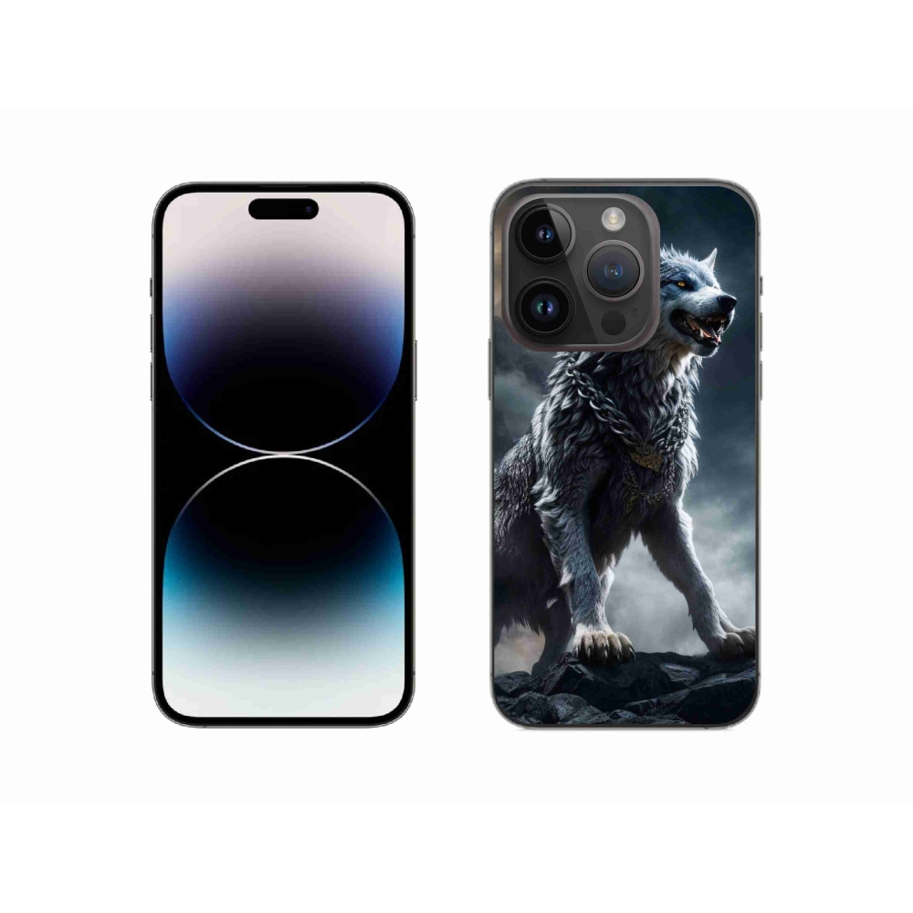 Gélový kryt mmCase na iPhone 14 Pro - vlk 1