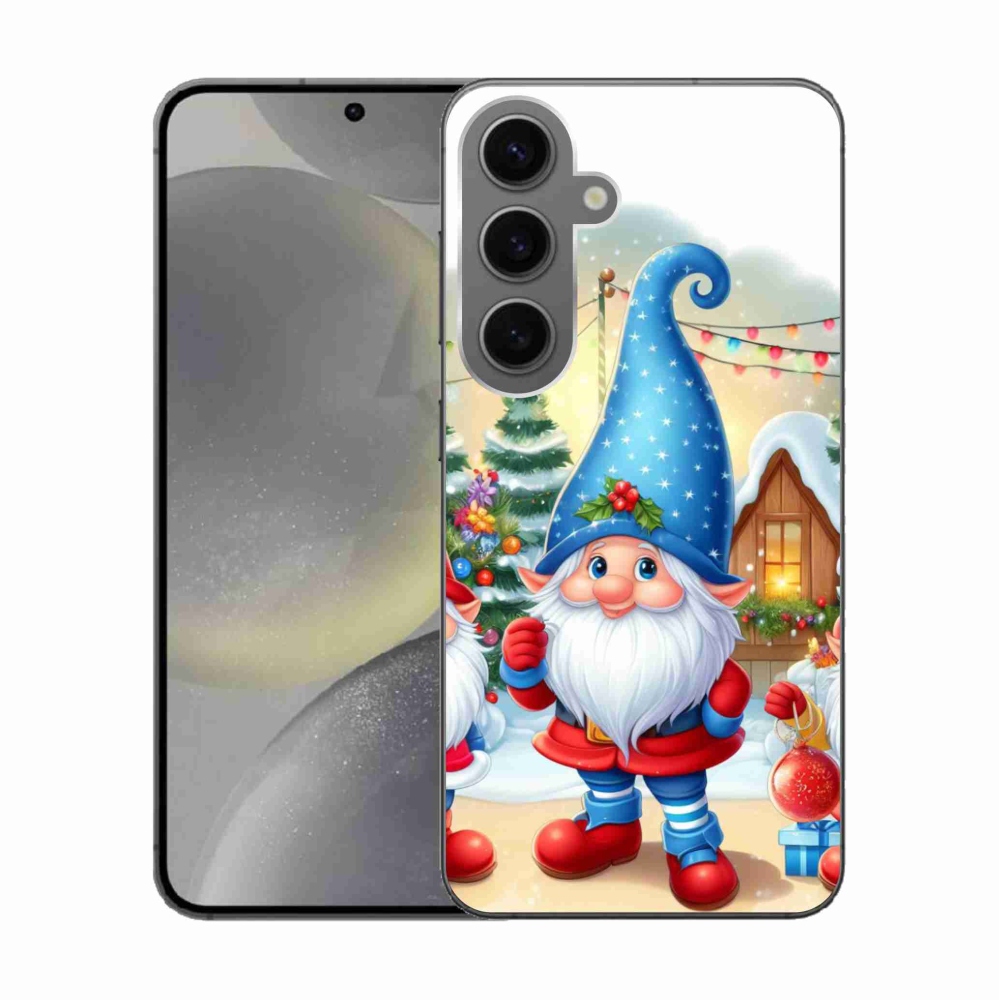 Gélový kryt mmCase na Samsung Galaxy S24 - vianočné škriatkovia