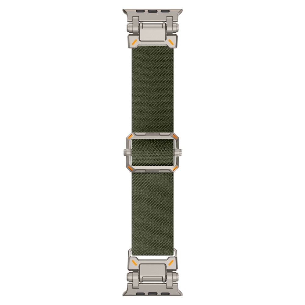 Titanium nylonový remienok na Apple Watch Ultra/Ultra 2 49mm/SE/SE 2022/2023 44mm/10 46mm/9/8/7 45mm/6/5/4 44mm/3/2/1 42 mm - zelený