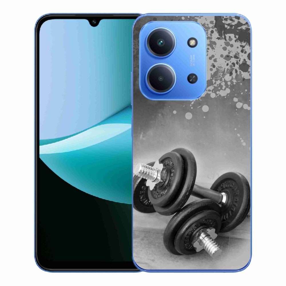 Gélový kryt mmCase na Xiaomi Redmi 15C 4G/5G (173mm) - činky 1