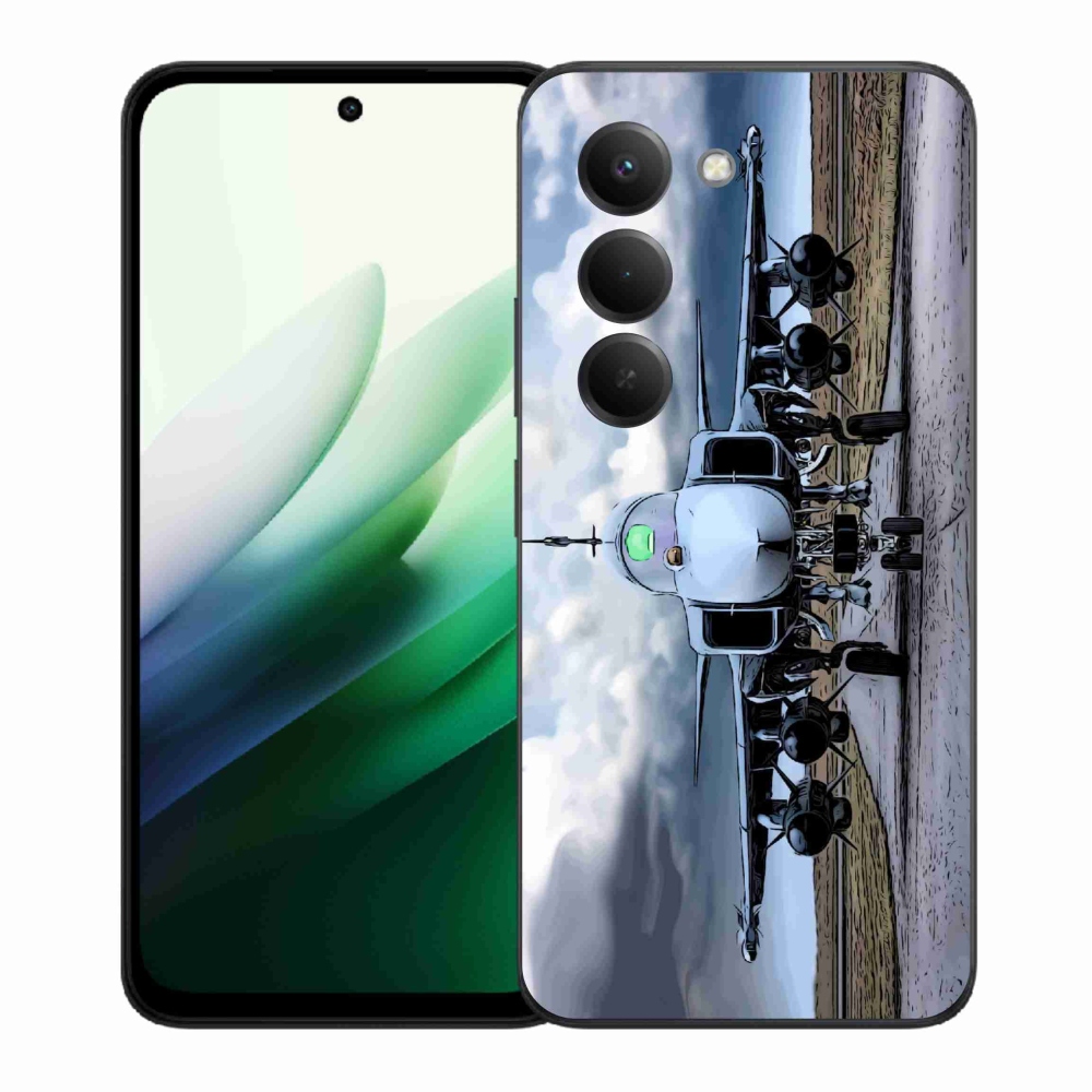 Gélový kryt mmCase na Xiaomi Redmi 15 5G (169mm) - vojenské lietadlo