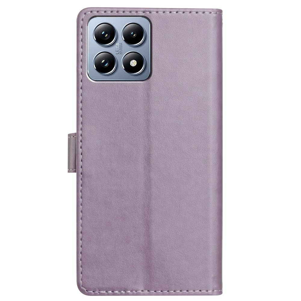 Clots knižkové púzdro na Xiaomi 15T Pro - fialové