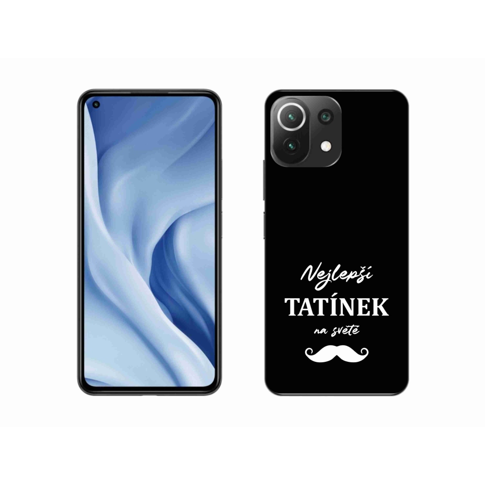 Gélový kryt mmCase na Xiaomi 11 Lite 5G NE - najlepší otecko 1 čierne pozadie