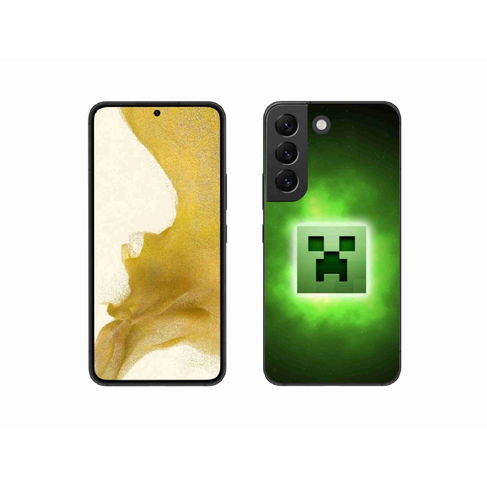 Gélový kryt mmCase na Samsung Galaxy S22 5G - minecraft