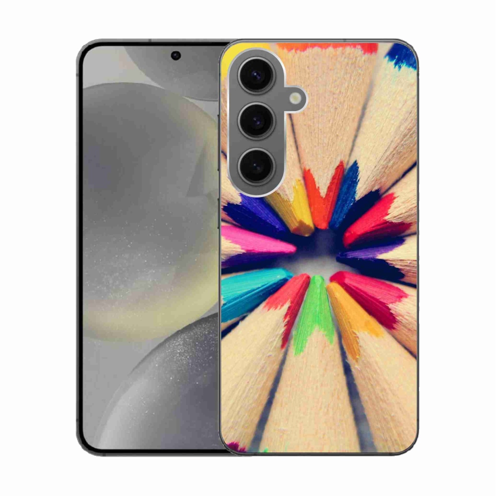 Gélový kryt mmCase na Samsung Galaxy S24 - pastelky