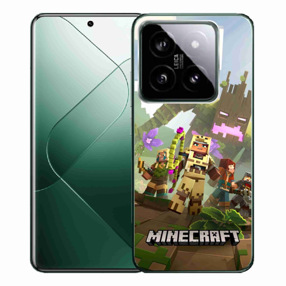 Gélový kryt mmCase na Xiaomi 14 Pro - minecraft 1