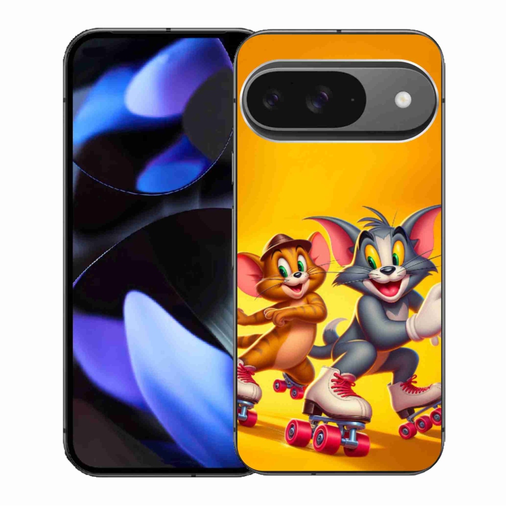 Gélový kryt mmCase na Google Pixel 9/9 Pro - tom a jerry