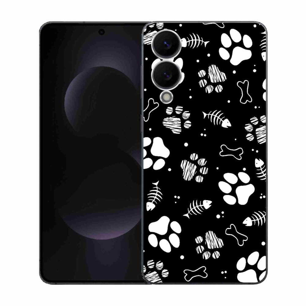 Gélový kryt mmCase na Samsung Galaxy S25 Edge - psie labky