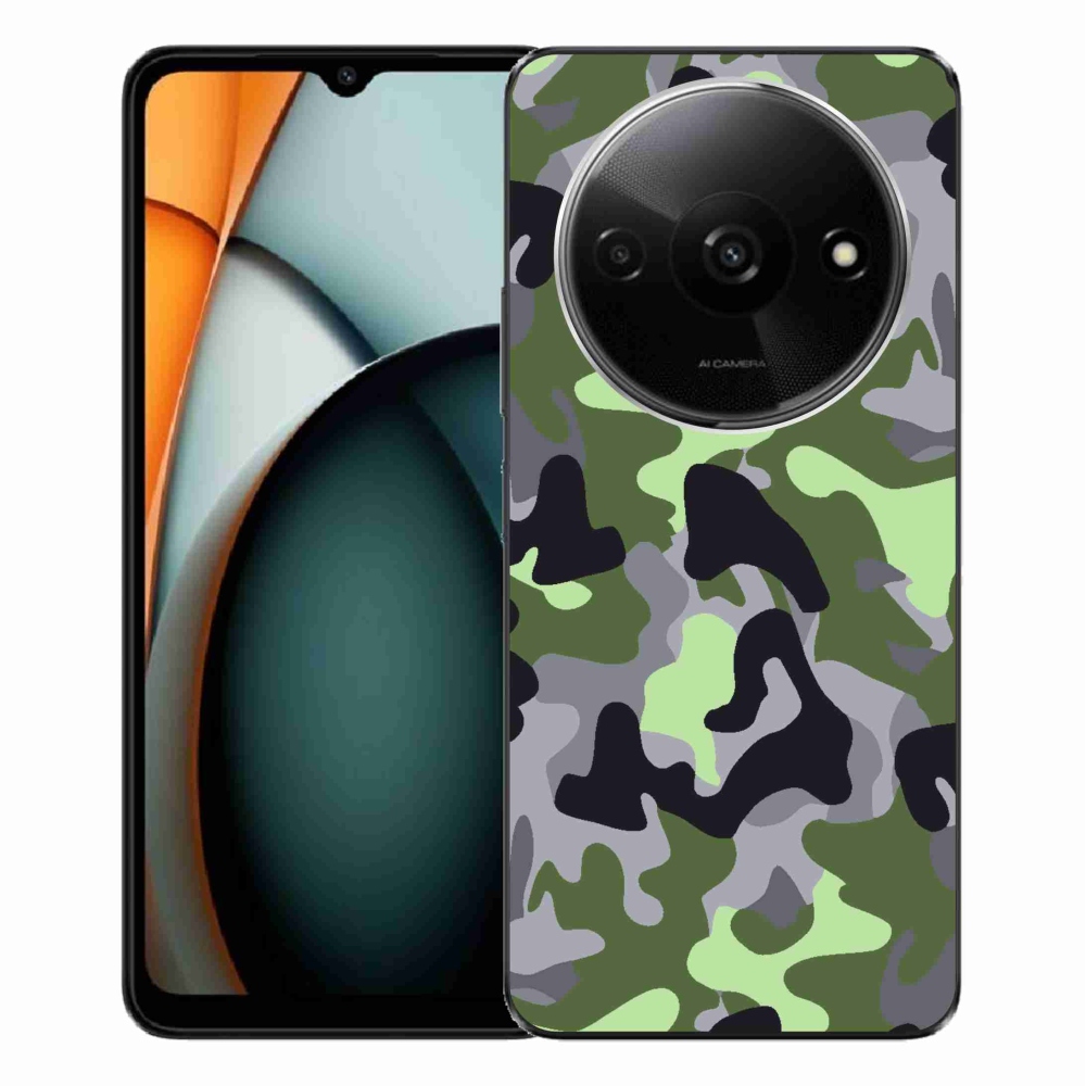 Gélový kryt mmCase na Xiaomi Redmi A3 - maskáčový vzor 7